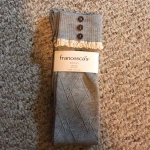 NWT Francesca’s boot socks!